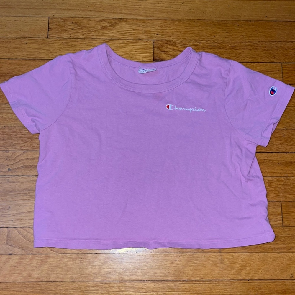 Cropped Champion Shirt • Size Large